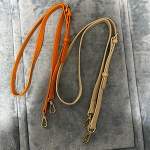 Steve Madden Orange and Beige Straps